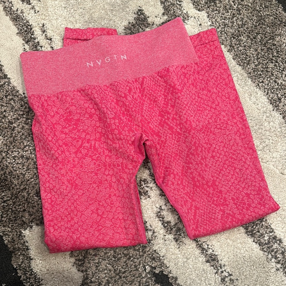 NVGTN Pink High-Waisted Leggings